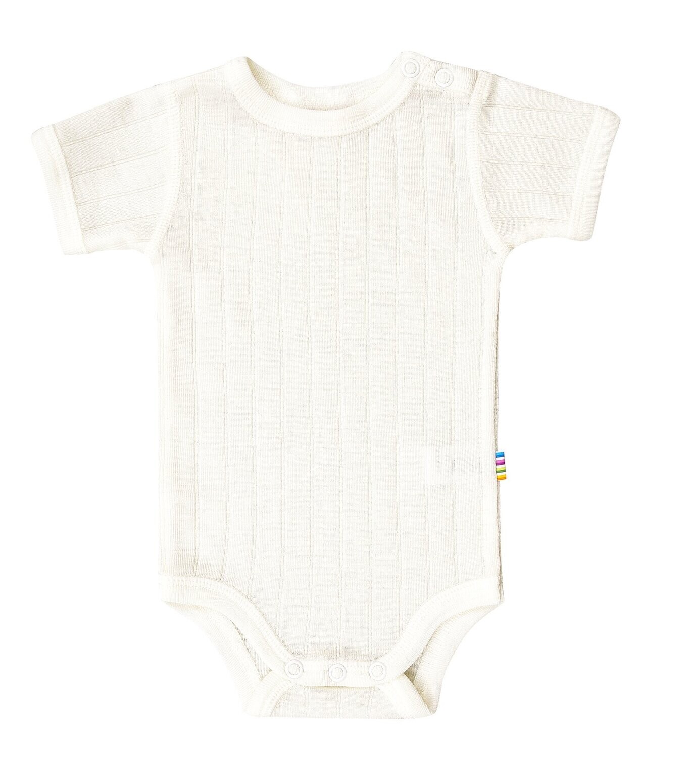 Baby Body kurz Arm Wolle/Seide creme