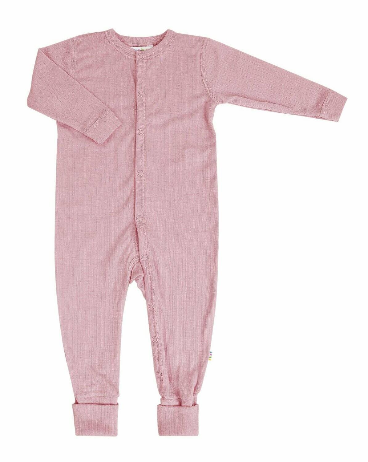 Baby Schlafanzug 100% Wolle rosé
