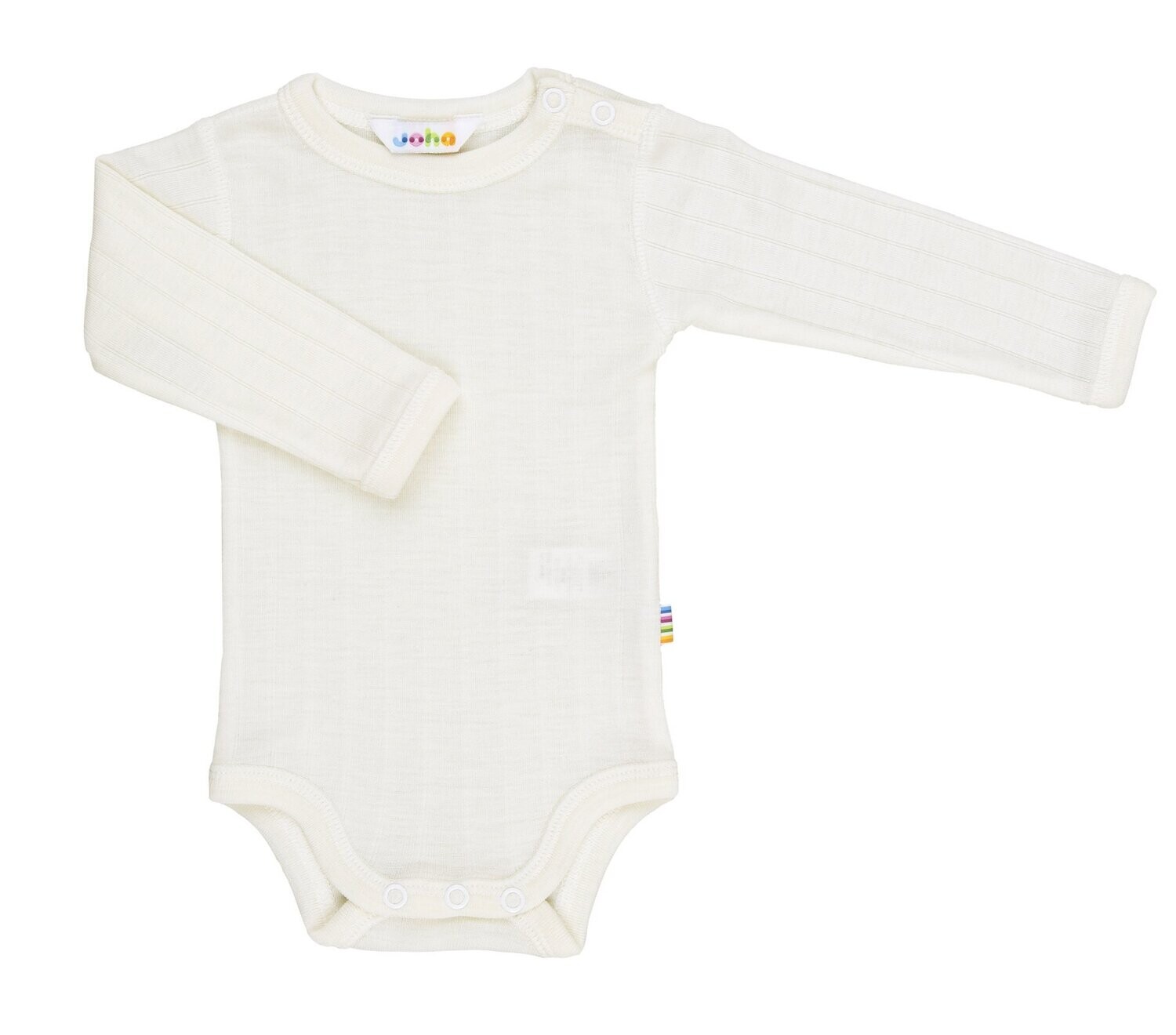 Baby Body lang Arm Wolle/Seide creme