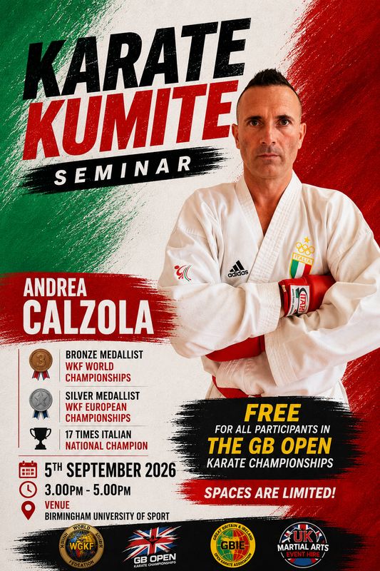Andrea Calzola FREE Kumite Seminar - £0.00
