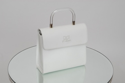 lucite handle bag