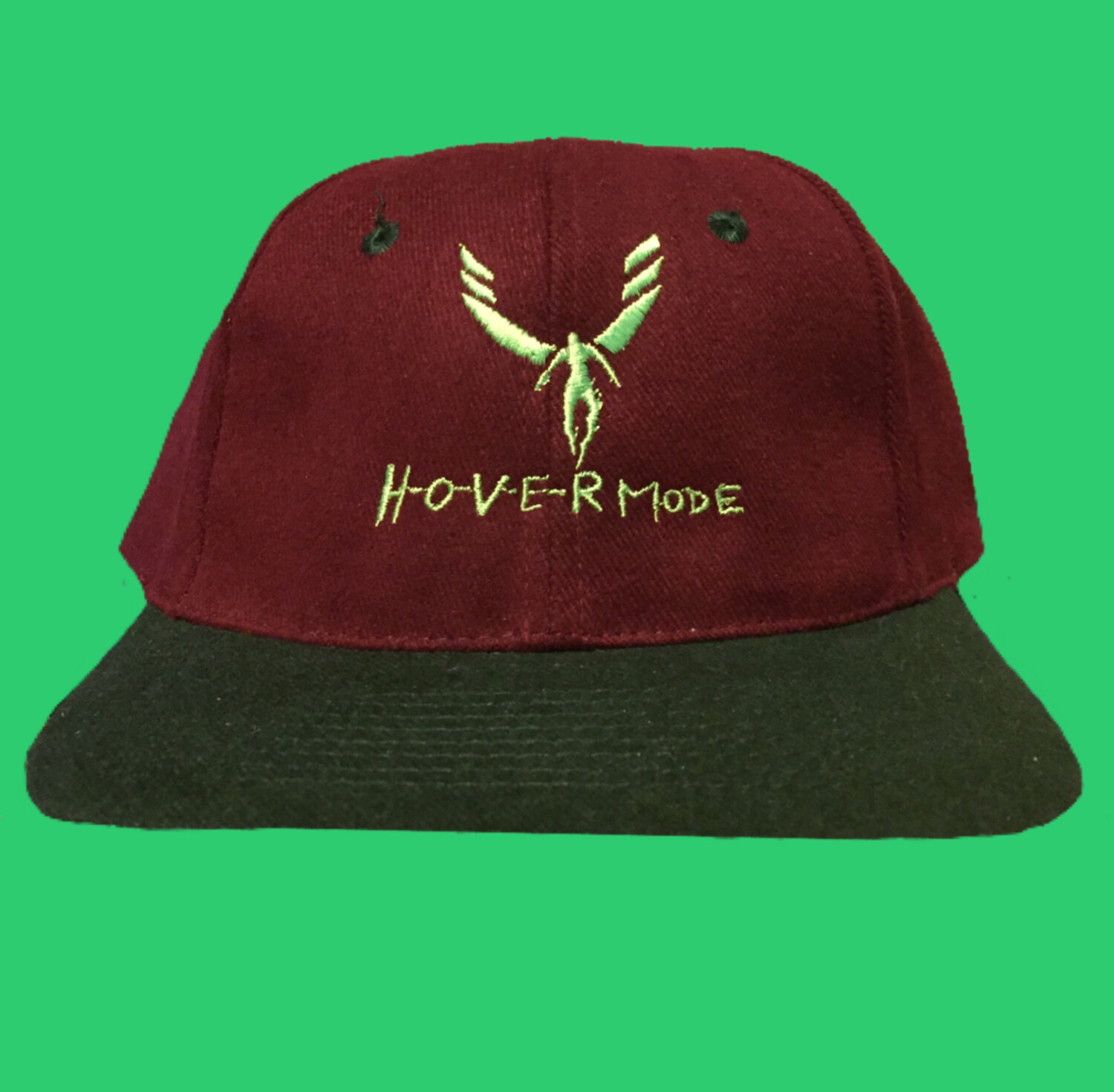 Burgundy &amp; Dark Green Snapback