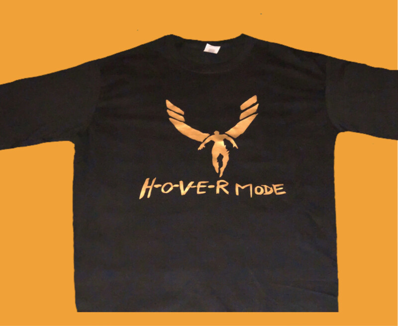 Gold On Black Long Sleeve T