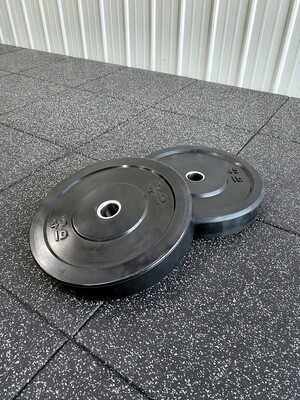 10LB Black Bumper Plates (Pair)