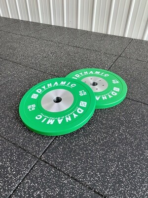 25LB Green Competition Bumper Plates (Pair)