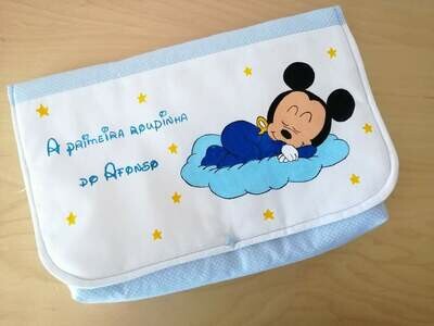 Saco primeira roupinha mickey na nuvem