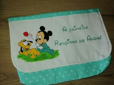 Saco primeira roupinha mickey a brincar com pluto Saco primeira roupinha mickey a brincar com pluto
