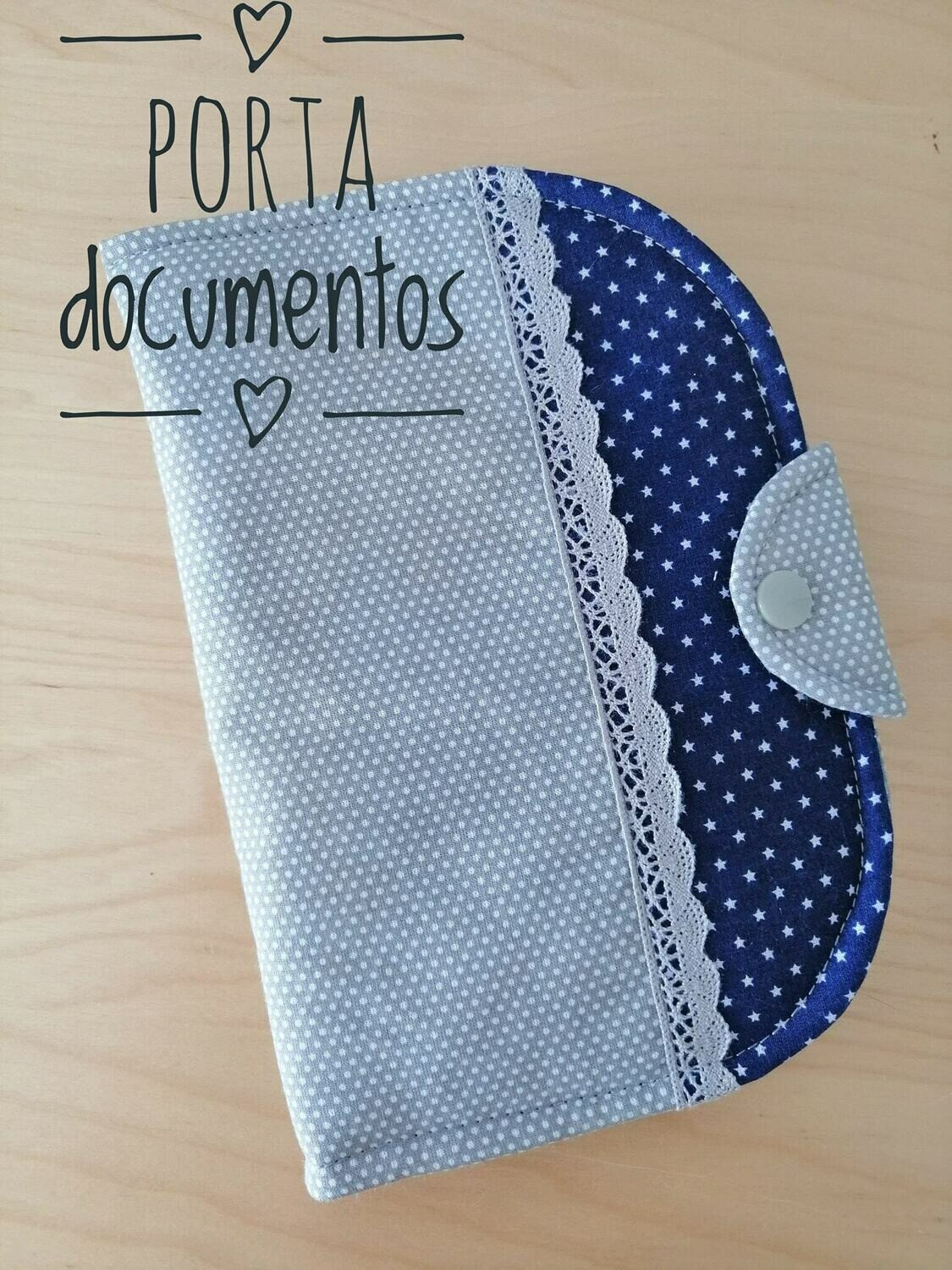 Porta documentos barra azul cinzenta Porta documentos barra azul cinzenta