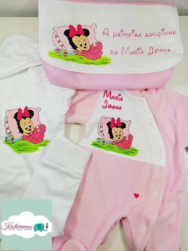Conjunto primeira roupinha minnie