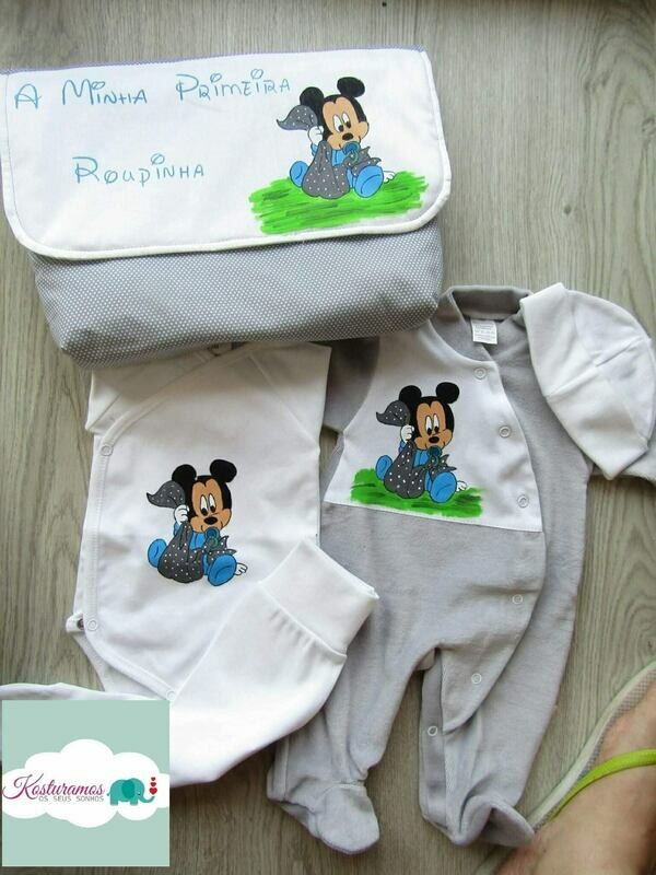 Conjunto primeira roupinha mickey