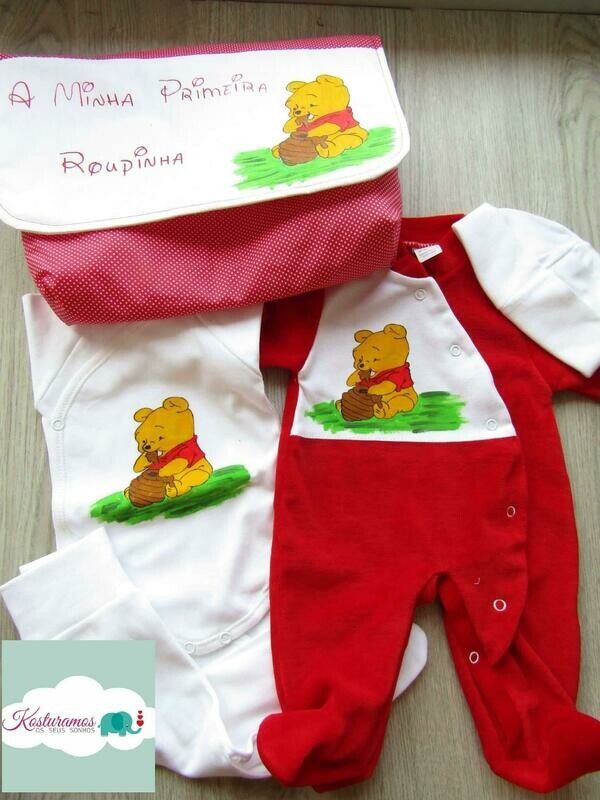 Conjunto primeira roupinha Winnie the pooh
