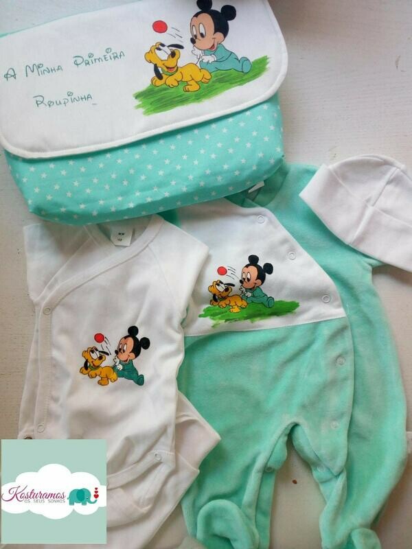 Conjunto primeira roupinha mickey