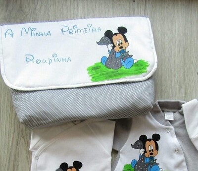 Saco primeira roupinha mickey Saco primeira roupinha mickey