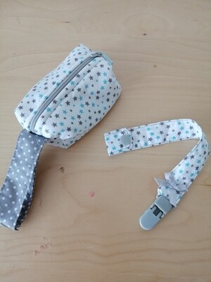 Saco xuxa estrelas azuis e cinzentas Saco xuxa estrelas azuis e cinzentas