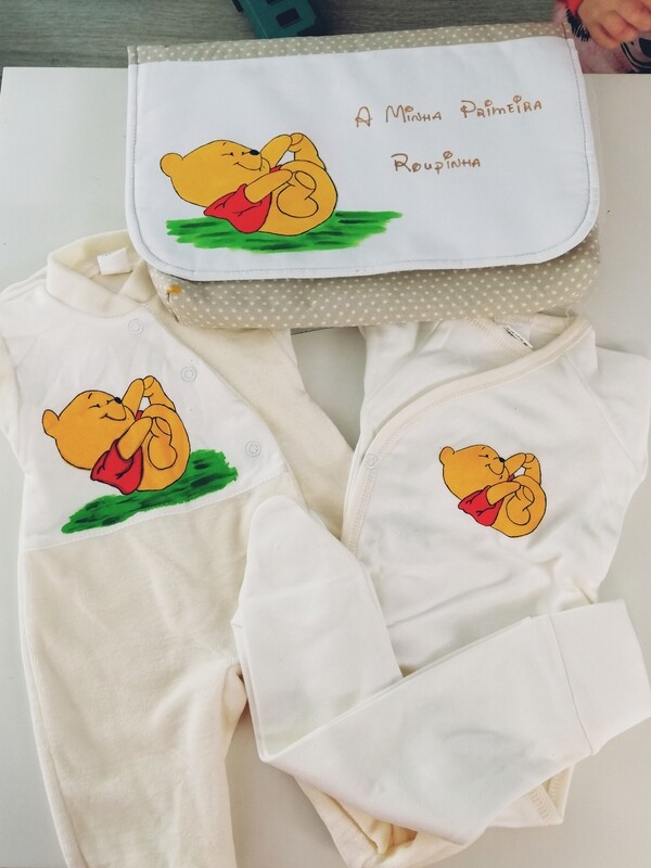 Conjunto primeira roupinha Winnie the pooh