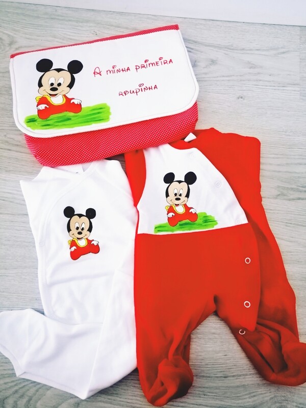 Conjunto primeira roupinha mickey