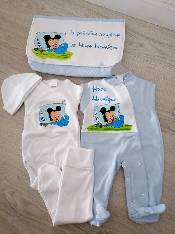 Conjunto primeira roupinha mickey
