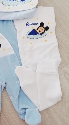 Body+ calça Mickey+gorro