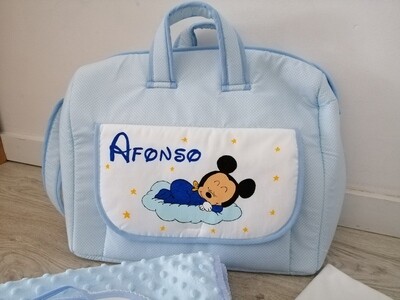 Mala maternidade mickey na nuvem