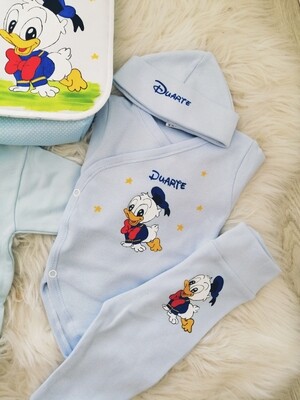 Body+ calça+gorro  pato donald