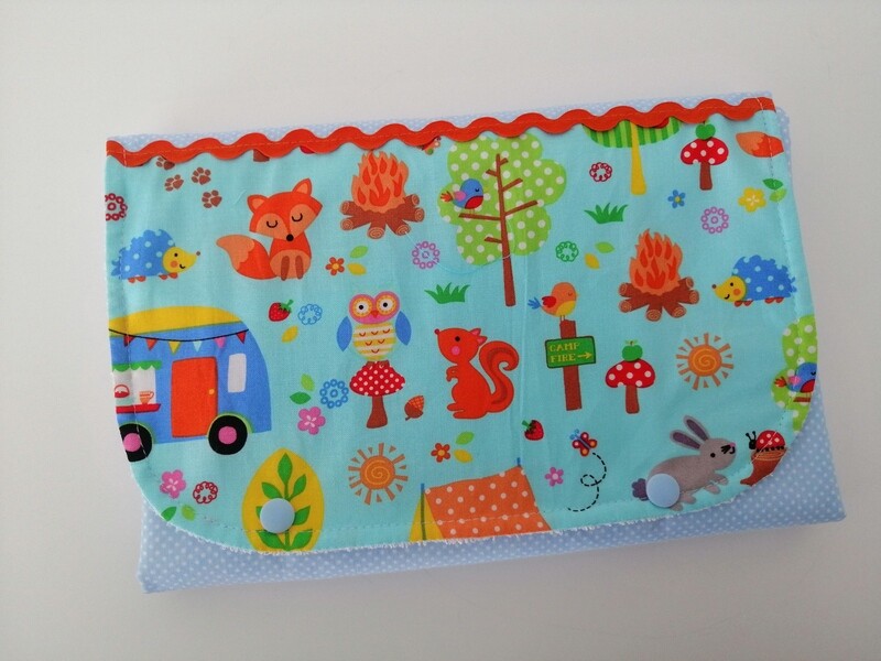 Bolsa porta tudo raposinhas no bosque