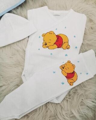 Body +calça +gorro Winnie the pooh Body +calça +gorro Winnie the pooh