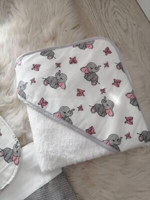 Toalha banho elefantinhas