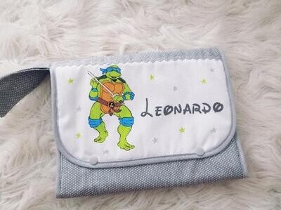 Bolsa porta tudo tartaruga ninja Leonardo Bolsa porta tudo tartaruga ninja Leonardo