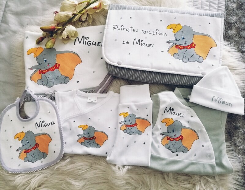 Conjunto primeira roupinha Dumbo