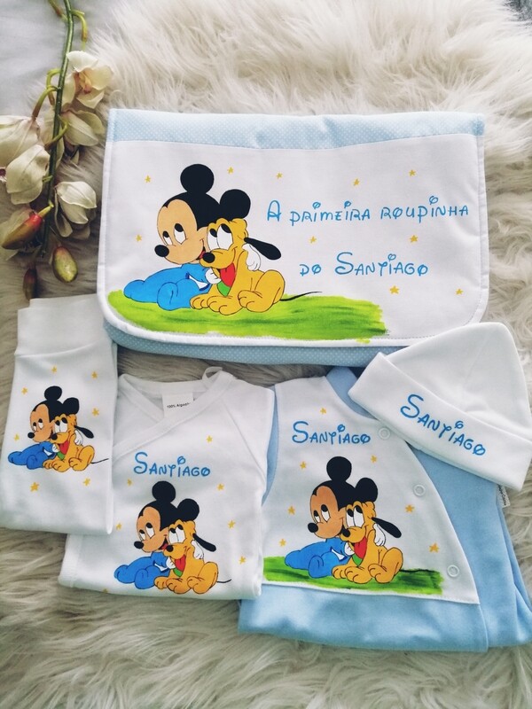 Conjunto primeira roupinha mickey