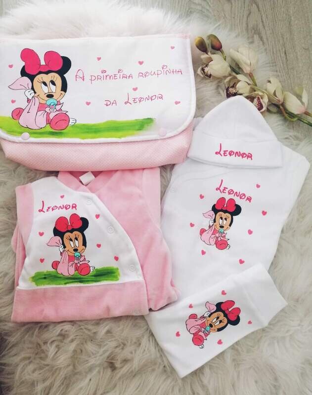 Conjunto primeira roupinha minnie