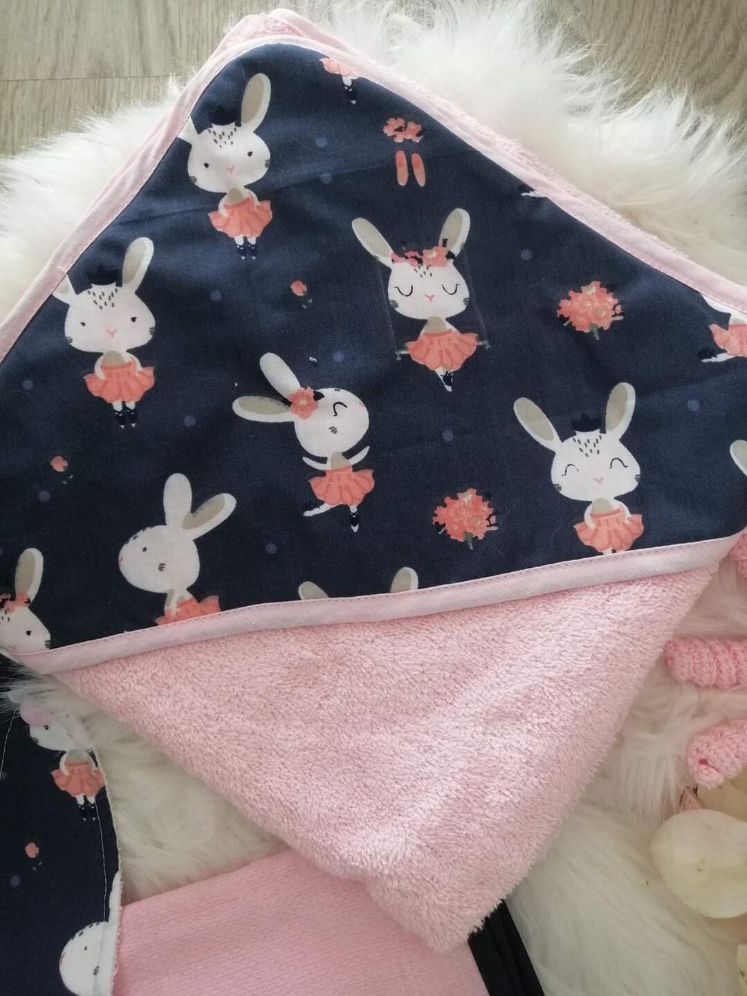 Toalha banho coelhinha bailarina Toalha banho coelhinha bailarina