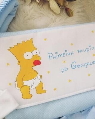 Saco primeira roupinha Bart Simpson
