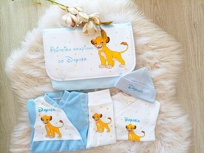 Conjunto primeira roupinha rei leao Simba SB3 Conjunto primeira roupinha rei leao Simba SB3