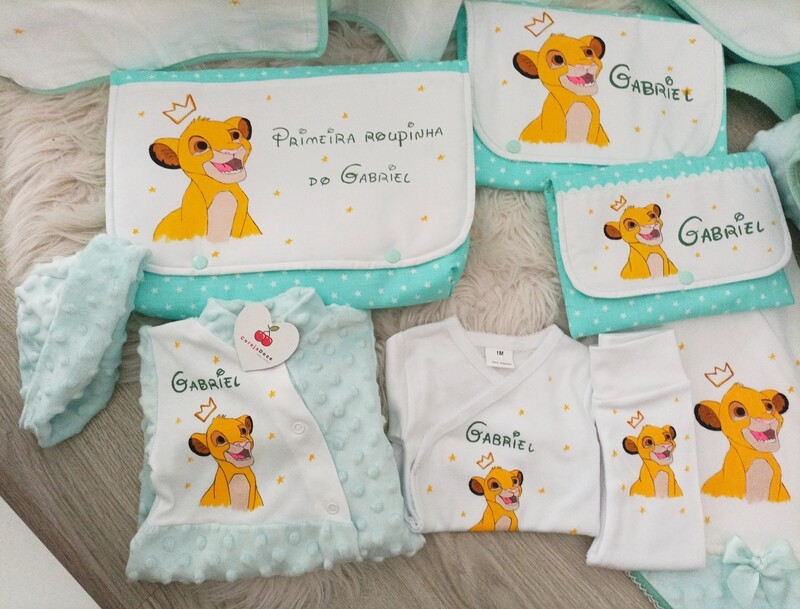 Conjunto primeira roupinha rei leao Simba SB3