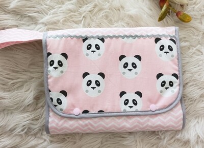Bolsa porta tudo panda rosa Bolsa porta tudo panda rosa