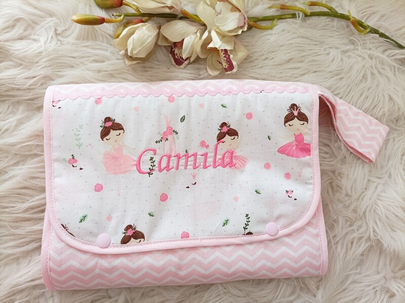 Bolsa porta tudo princesas e cisnes ( ref. 168)