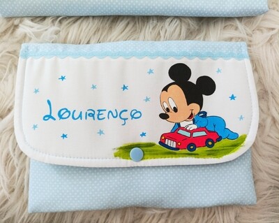 Porta documentos  mickey  carrinho