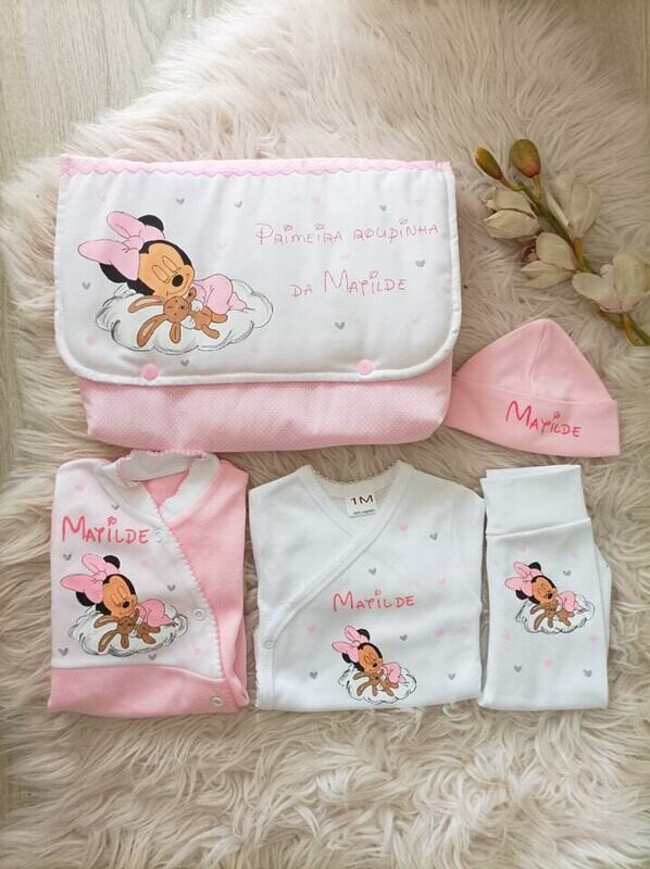 Conjunto primeira roupinha minnie