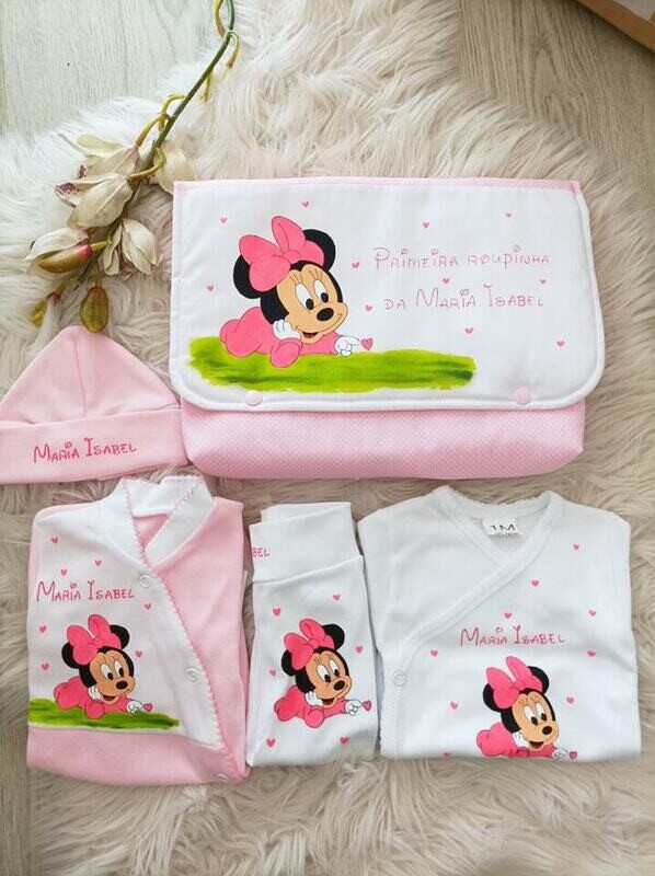 Conjunto primeira roupinha minnie