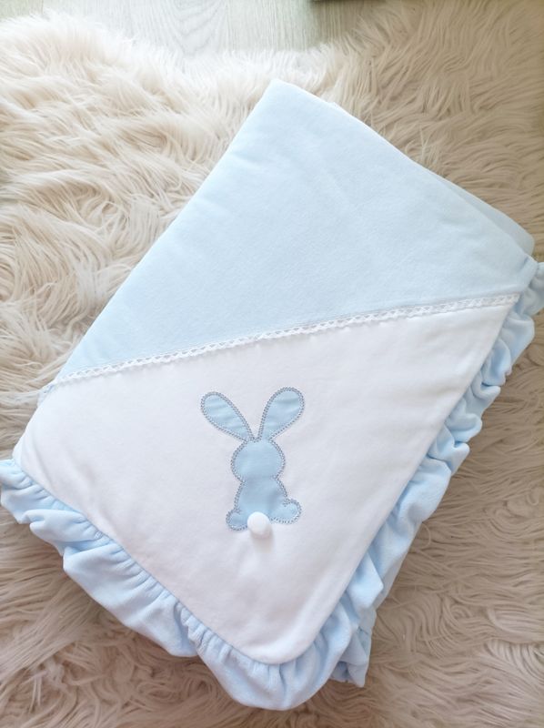 Mantinha veludo coelhinho