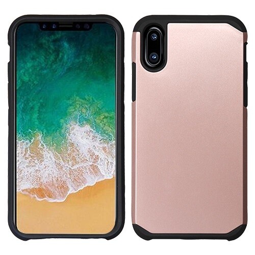 iPhone XS/iPhone X Rose Gold/Black Astronoot Phone Protector Cover