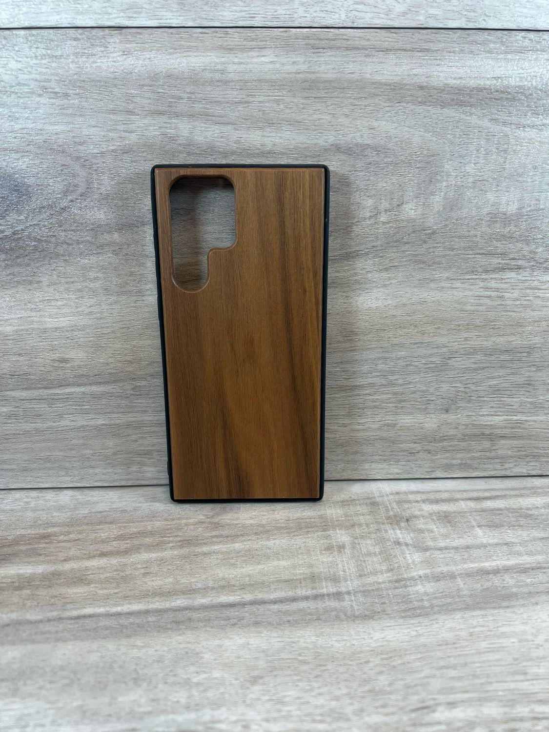 Galaxy S22 Ultra Walnut Case OPEN CAMERA