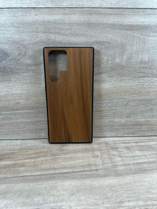Galaxy S22 Ultra Walnut Case OPEN CAMERA