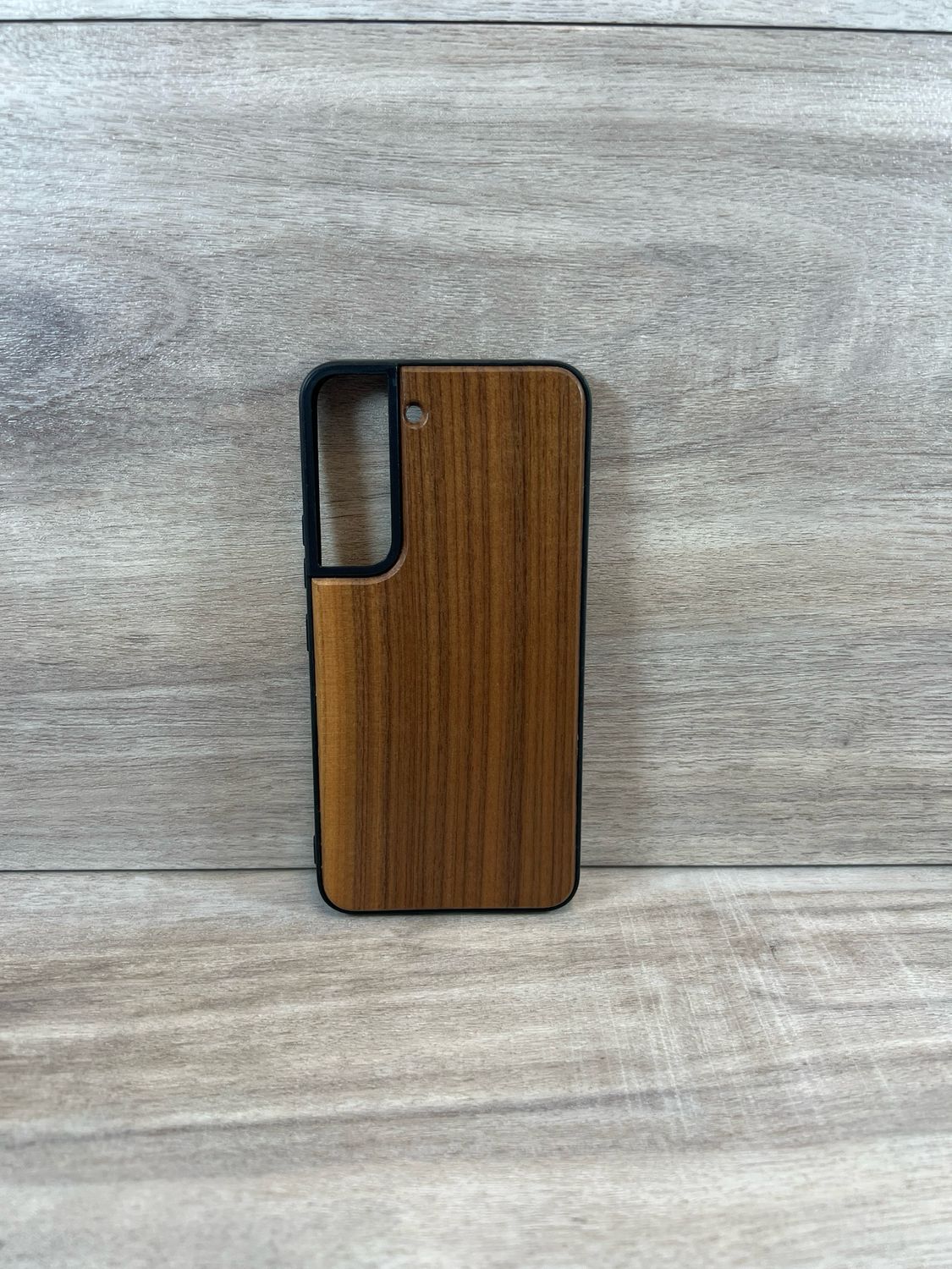Galaxy S22 Walnut Case OPEN CAMERA