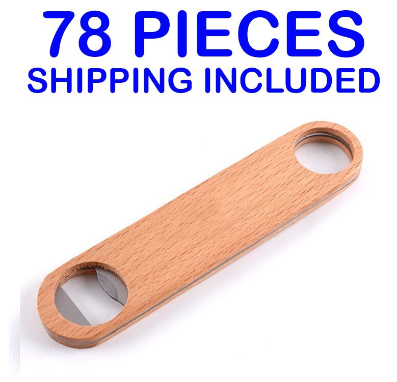 78 Pieces Wood Bottle Opener - FREE SHIPPING