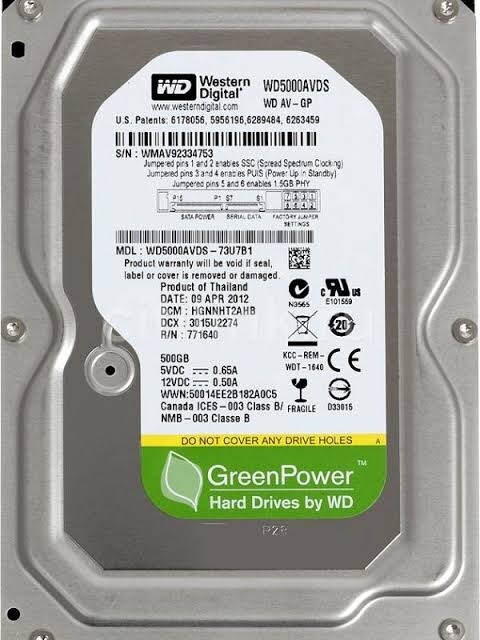 Western Digital Desktop Hard Drive 500GB