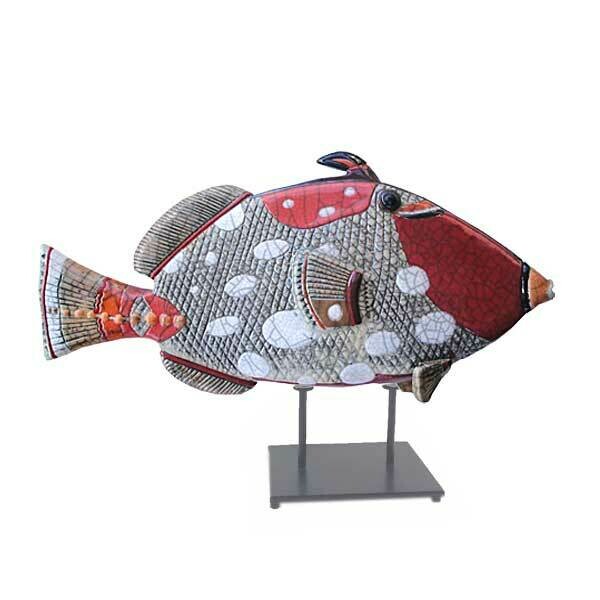 Trigger fish Y Glazed on stand