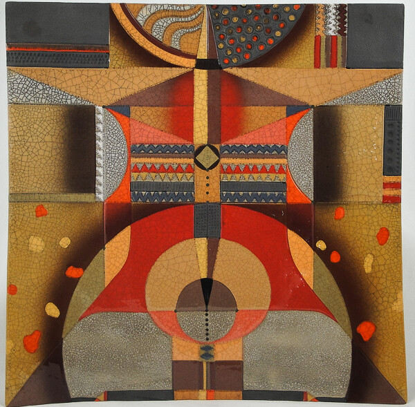 Plate Square Abstract