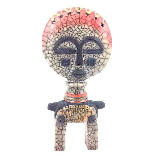 Ashanti fertility Doll, COLOUR: red